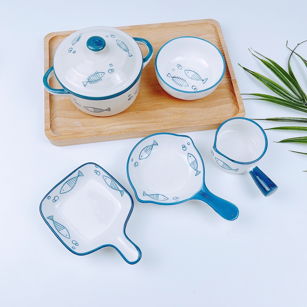 Bát ăn dặm cho bé chất liệu gốm sứ dung tích 30-330ml hình họa tiết, đồ dùng ăn dặm cho bé kiểu nhật Shopmegold1