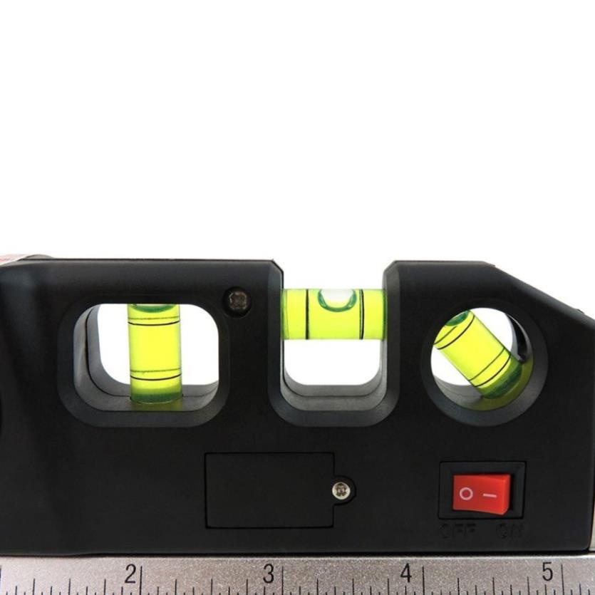 ✜Thước Thủy Nivo Cân Mực Laser Đa Năng F2018 Fixit Levelpro3 2 Tia Dọc Ngang + Tặng Kèm 3 Viên Pin
