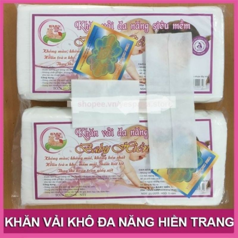 khăn vải khô đa năng hiền trang túi 200g chính hãng