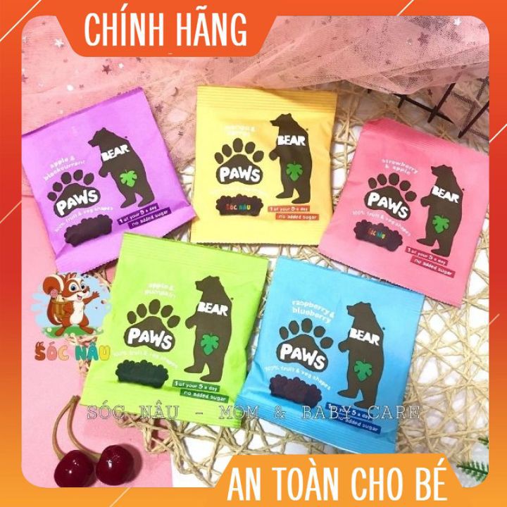 Kẹo Sấy Dẻo Bàn Chân Gấu Hãng Bear Paws UK Cho Bé từ 1 Tuổi. date