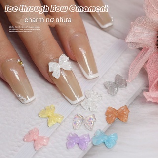 Charm nơ nhựa gắn móng tay lên siêu đẹp chọn lẻ cái