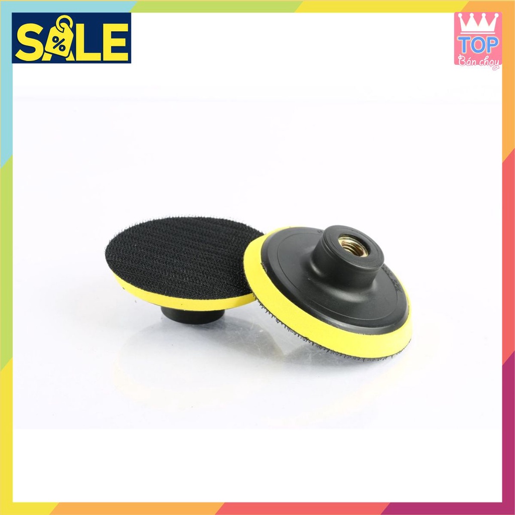 Đĩa đánh bóng tự dính, đế dán chà nhám 4 inch 5 inch 7 inch kèm đầu nối tròn