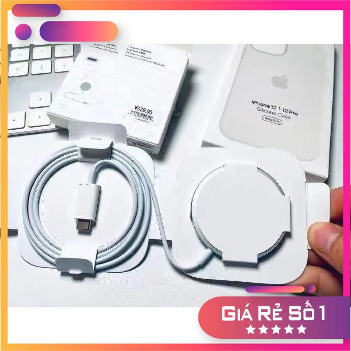 Bộ Sạc Không Dây Từ Tính MagSafe Cao Cấp Apple Hỗ Trợ Sạc Nhanh Cho iPhone 11 và 12 Pro, Xs, Xsmax bảo hành 12 tháng