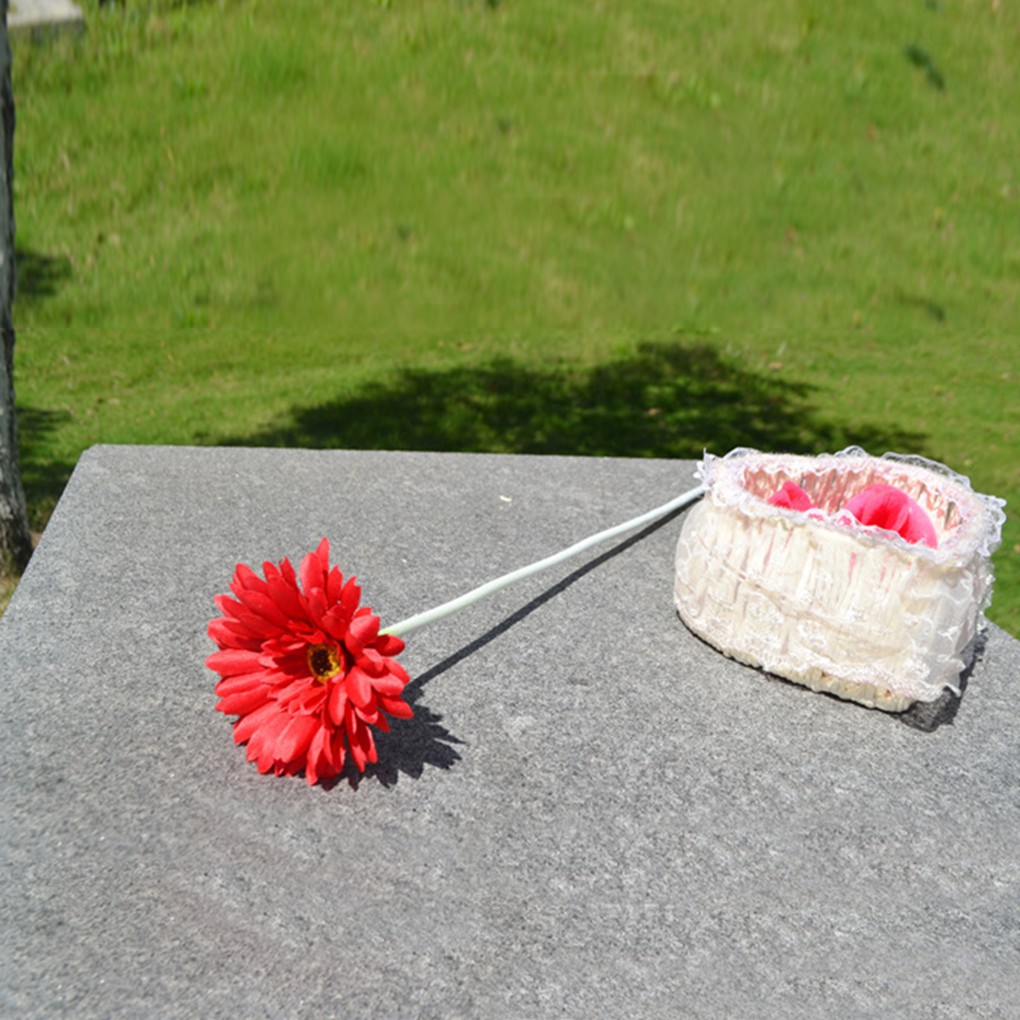 Bộ 2 bông cúc giả trang trí