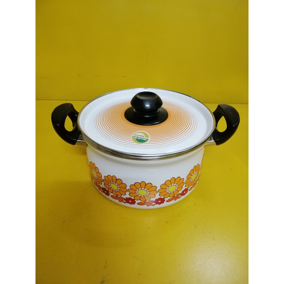 Nồi men nội địa Nhật , size 21cm, cao 11cm , Dùng được bếp từ