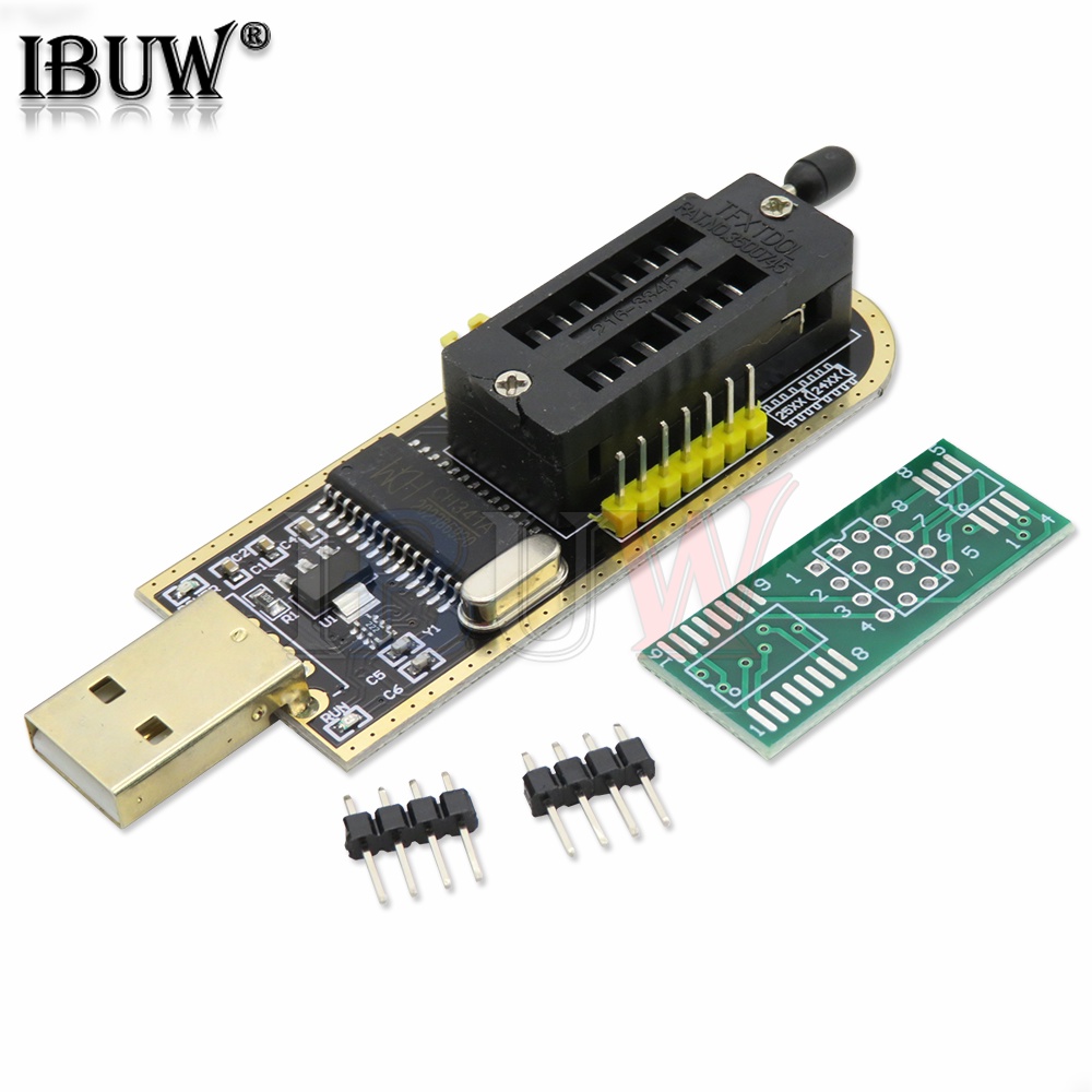 1 Mô Đun BIOS USB Lập Trình CH341A 24 25 Series EEPROM + SOIC8 SOP8 SOP8 Cho EEPROM 93CXX / 25CXX / 24CXX