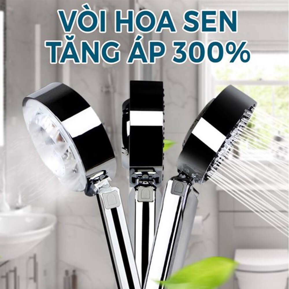 Vòi sen tắm tăng áp nước 2 mặt Nhật Bản - Vòng 2 mặt Tiết Kiệm Nước,tạo Áp Suất Tay Cầm,Đầu Vòi Hoa Sen Tăng Áp