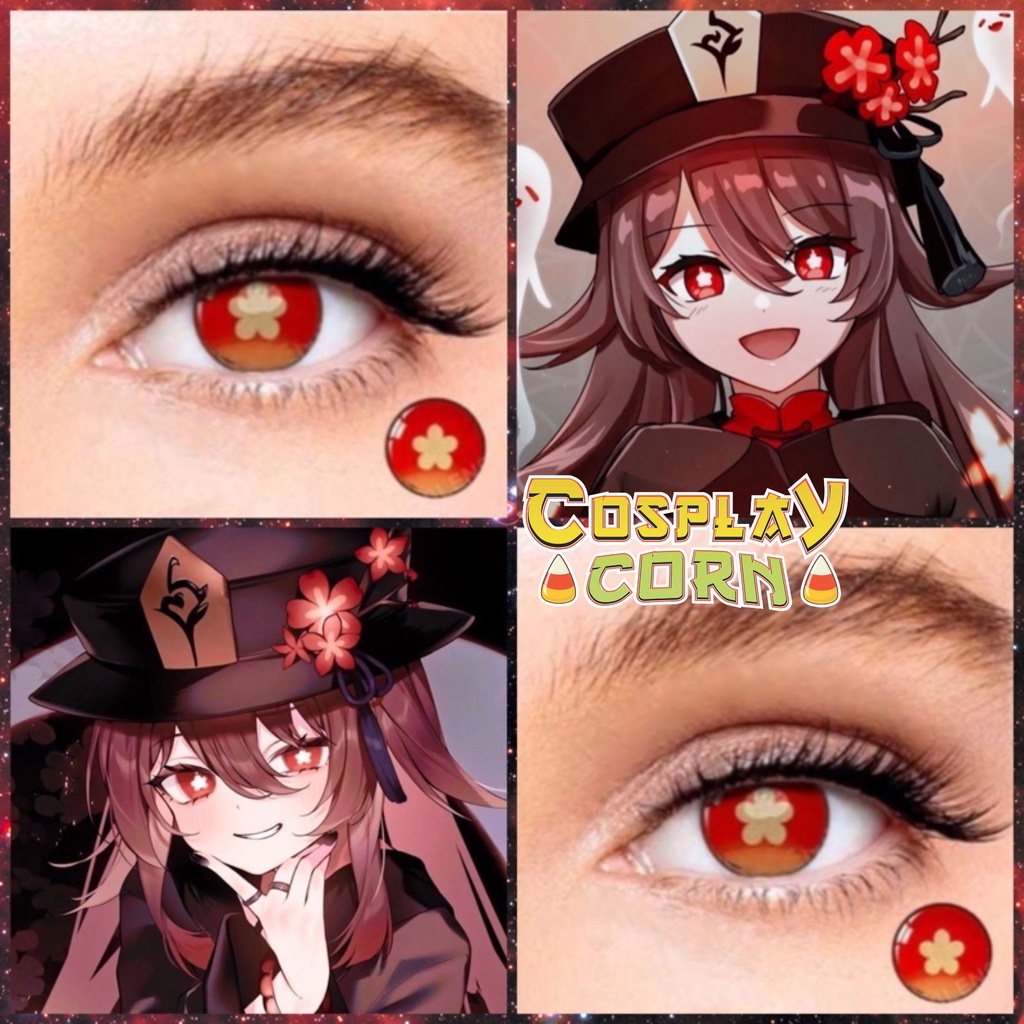 Kính áp tròng hóa trang, lens cosplay Klee, Hutao, Thảo Thần, cosplay chuẩn nhân vật siêu đẹp - CORNCOSPLAY