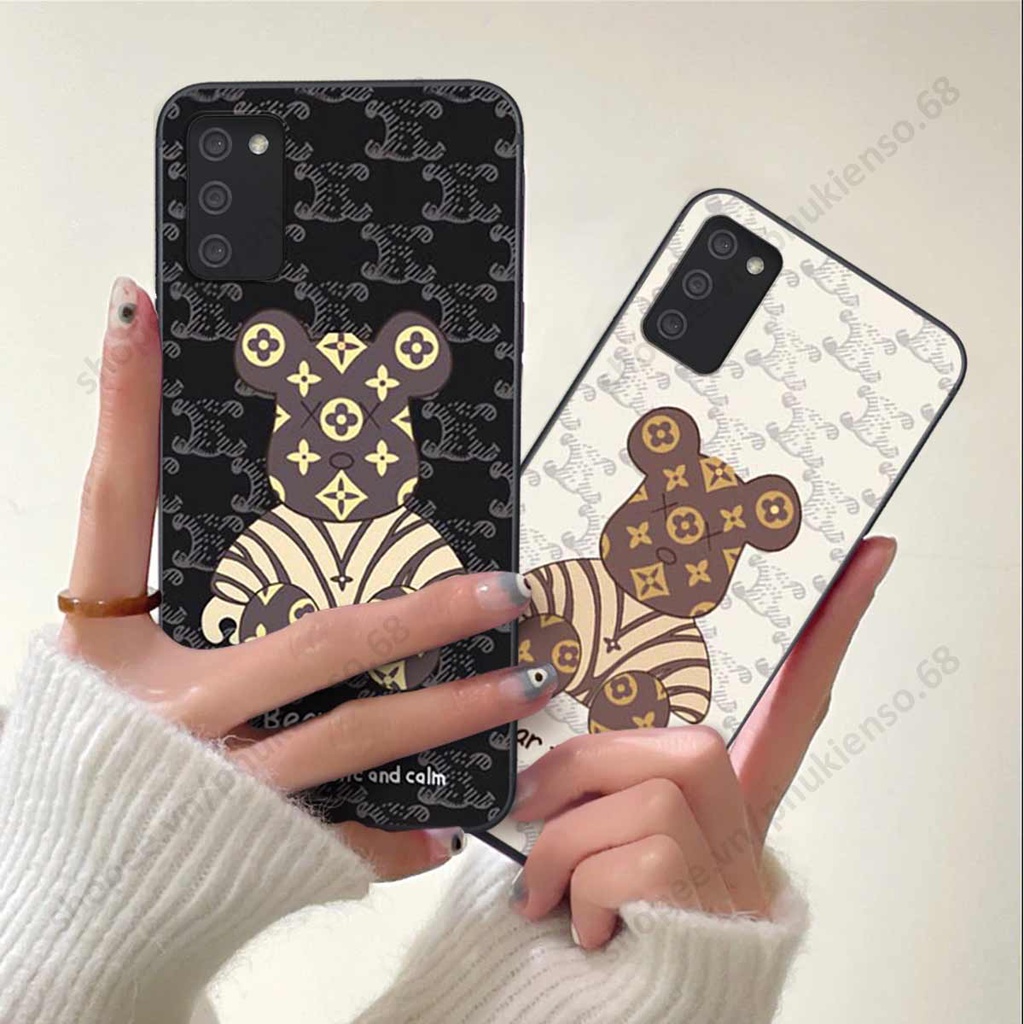 Ốp lưng điện thoại Samsung A02s / A03s elegant, gấu be@rbrick cao cấp, vỏ ốp rẻ đẹp
