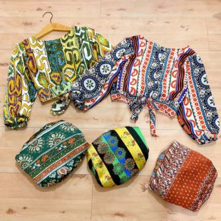 Áo thổ cẩm cột nơ