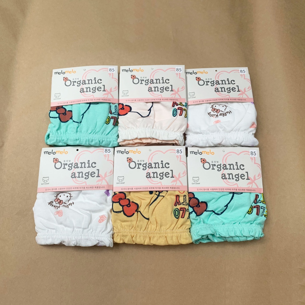 COMBO 5 QUẦN CHIP XUẤT HÀN ORGANIC ANGEL CHO BÉ GÁI QC2002G