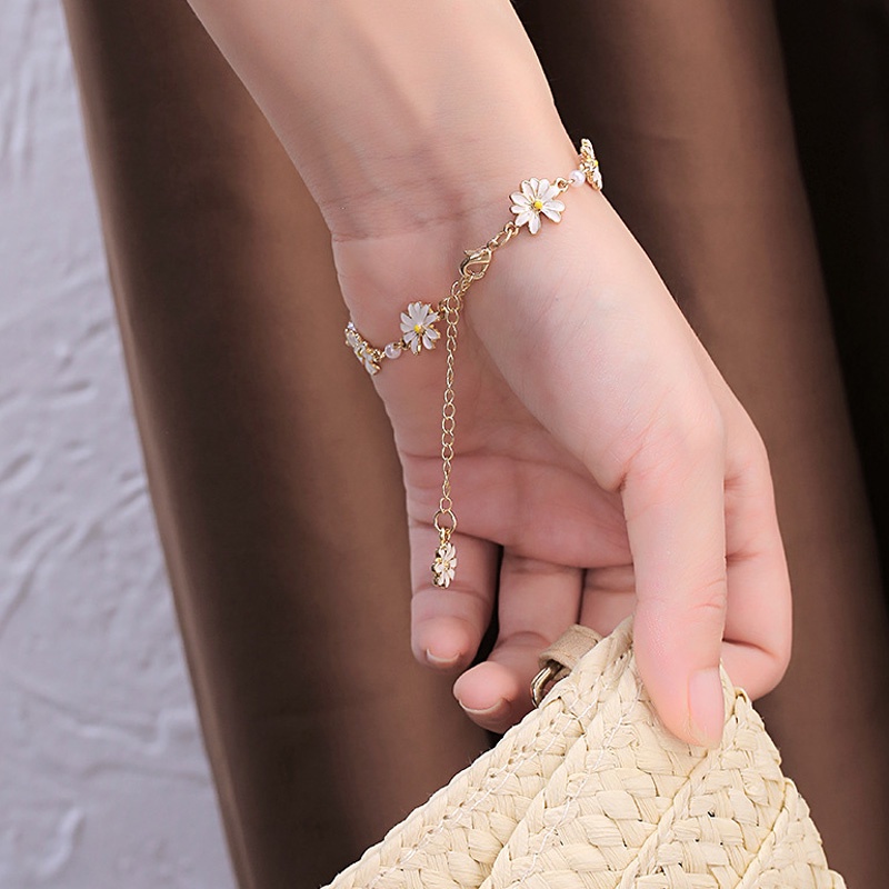 Vòng Đeo Tay Dạng Mở Hình Học Hoa Cúc Phong Cách Gothic Punk Gothic Bohemian Thanh Lịch