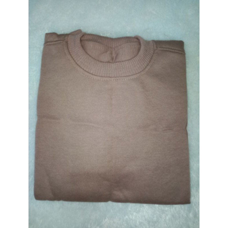 Áo Sweater Màu Trơn Size M-Xxl Thời Trang Cho Nam Nữ