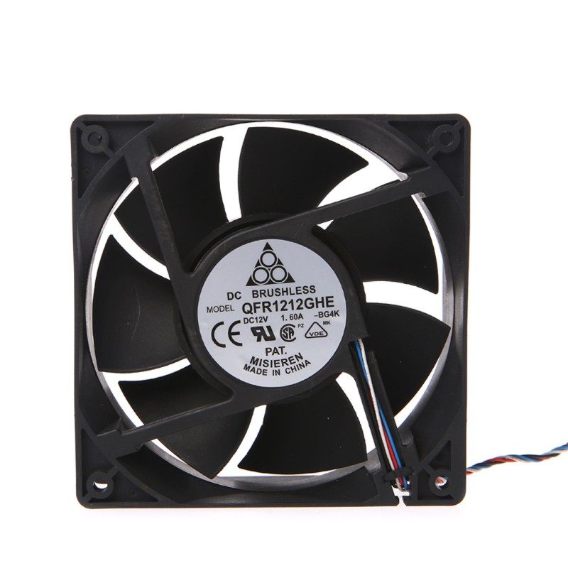 Quạt Tản Nhiệt Không Chổi Than 120x120 X 38mm Dc 12v 1.6a Pwm Server Cho Delta Afc1212De