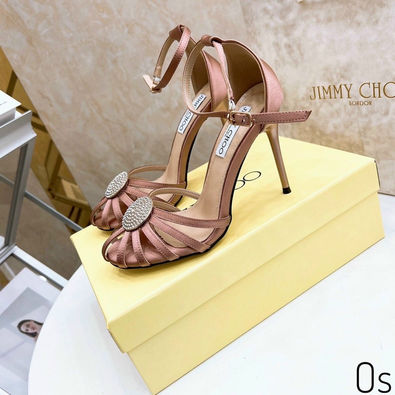 Sandal cao gót jimmychoo dọ 9p fullbox