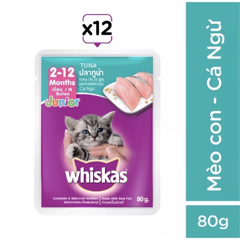 pate whiskas cho mèo con