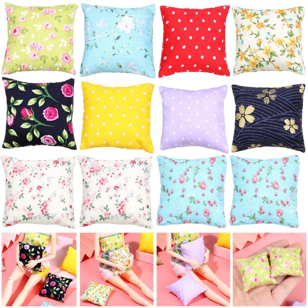 CLEVER Set 2 Gối Sofa Mini Trang Trí Ngôi Nhà Búp Bê