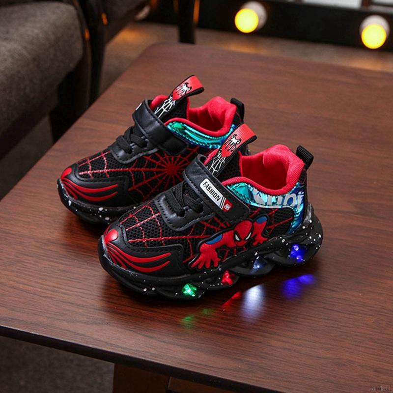 Giày Thể Thao Đế Có Đèn Led Phát Sáng Thời Trang Cho Bé Trai