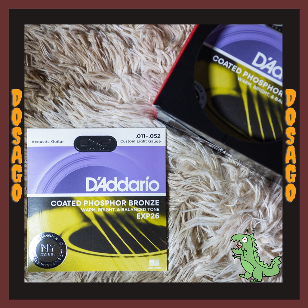 Dây Đàn Guitar Acoustic D'Addario EXP26 - Size 11