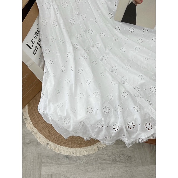 Đầm Xô Dài Viền Ren