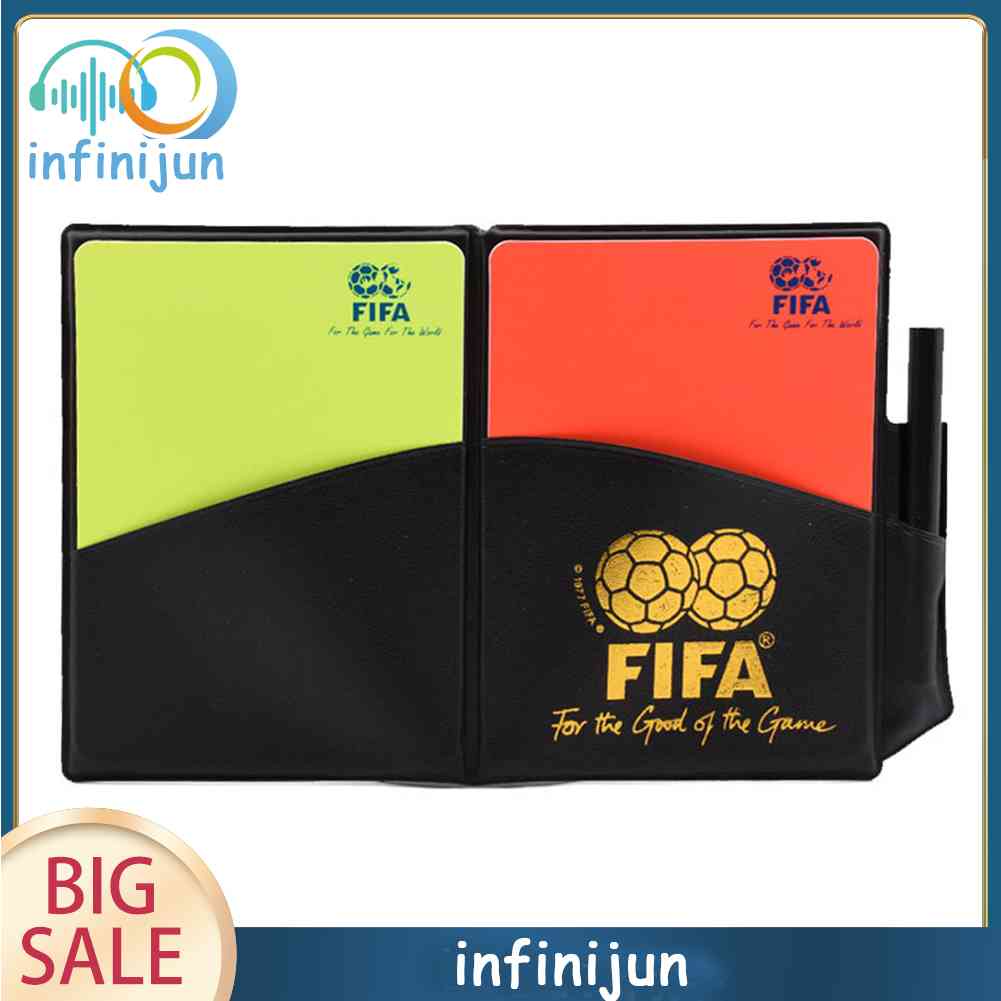 Bộ Thẻ Ghi Âm Trọng Tài Bóng Đá Màu Đỏ / Vàng