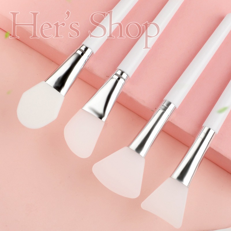 Cọ Quét Mặt Nạ Silicone Tẩy Trang Chăm Sóc Da Cao Cấp Phù Hợp Với Mọi Loại Da