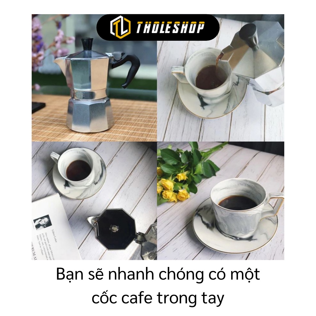 Ấm Pha Cà Phê - Bình Pha Cafe Moka 6Cup Expresso Tại Nhà Dung Tích 300ml 9346
