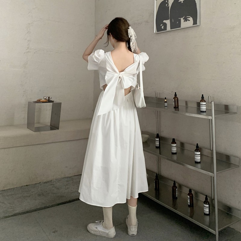 Đầm xòe hở lưng ulzzang 7585