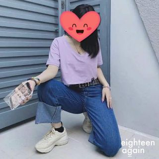 [Bigsize] Áo croptop cổ tim bigsize 65-95kg