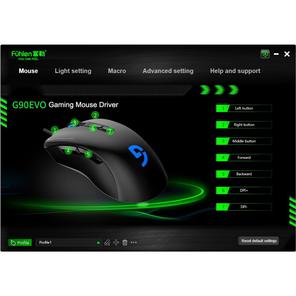 Chuột Fuhlen G90 Evo Siêu Chuột Gaming PMW 3360 DPI 12000 Full Led