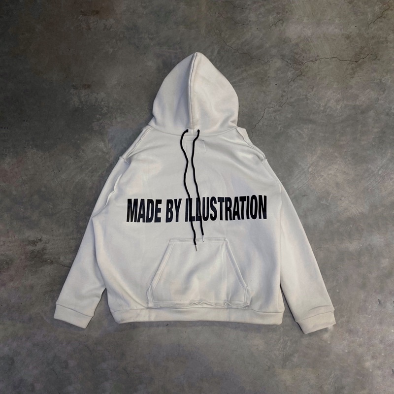 ILSN Upside Down Hoodie - Bone/ madeby.illustration | BigBuy360 - bigbuy360.vn