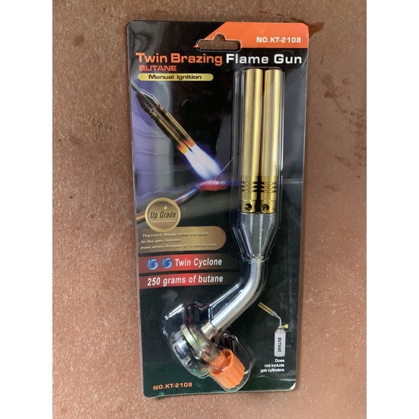 Khò ga đồng 2 nòng lắp bình gas mini