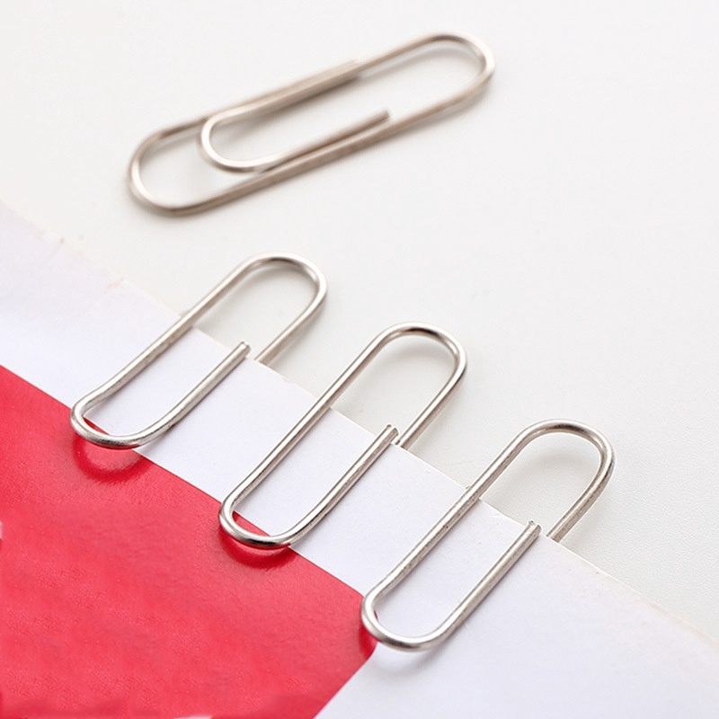 Set 50 kẹp giấy kim loại mạ bạc