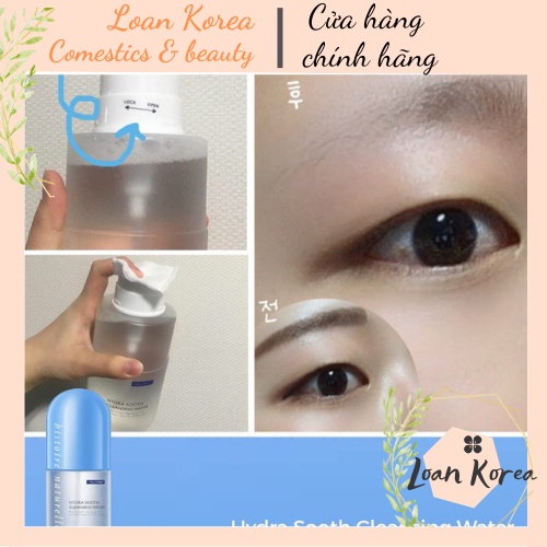 Nước tẩy trang lợi khuẩn loại bỏ bụi bẩn, bã nhờn HYDRA SOOTH CLEANSING WATER 500ml