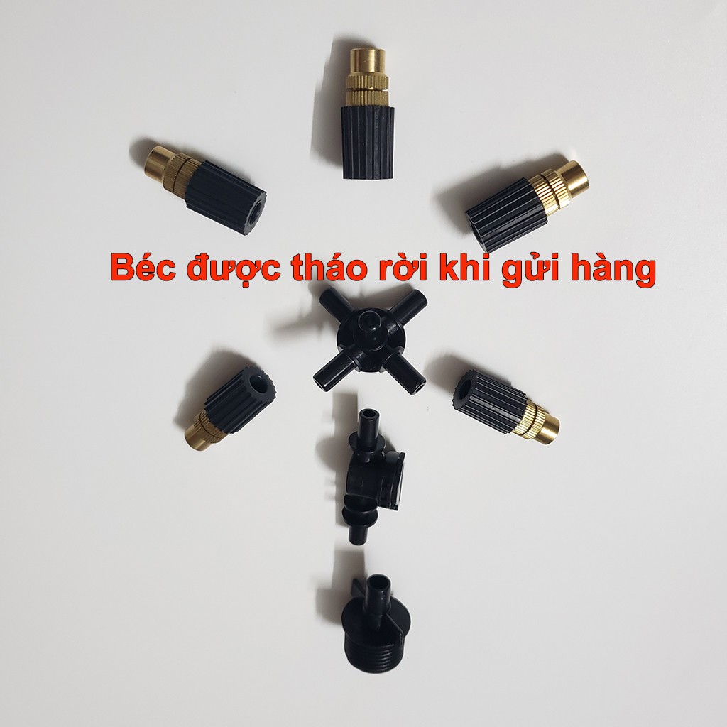 Béc phun sương 5 hướng tưới hoa lan đầu béc đồng van chống rỉ nhỏ giọt