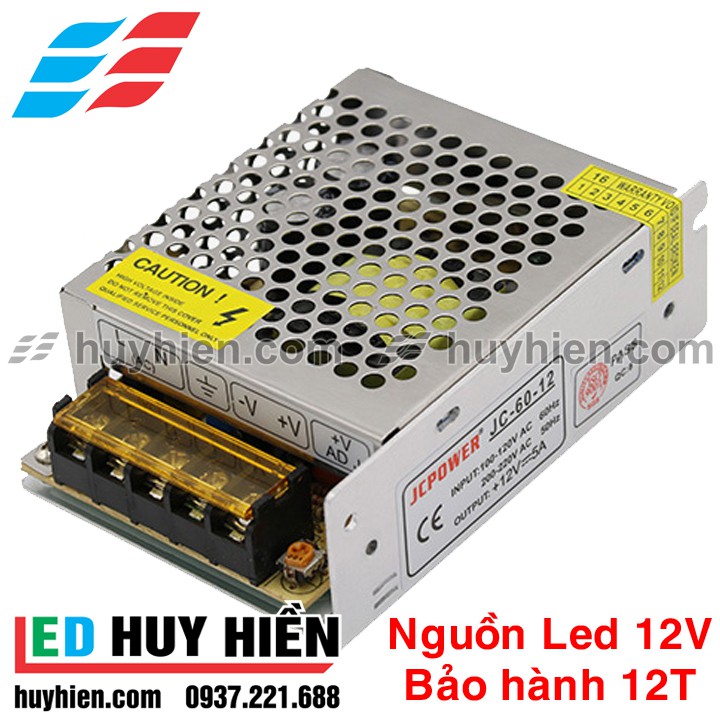 Nguồn Tổ Ong , Nguồn Xung 12V5A  trong nhà, chuyên dùng cho led, camera, Nguồn led 12V 5A