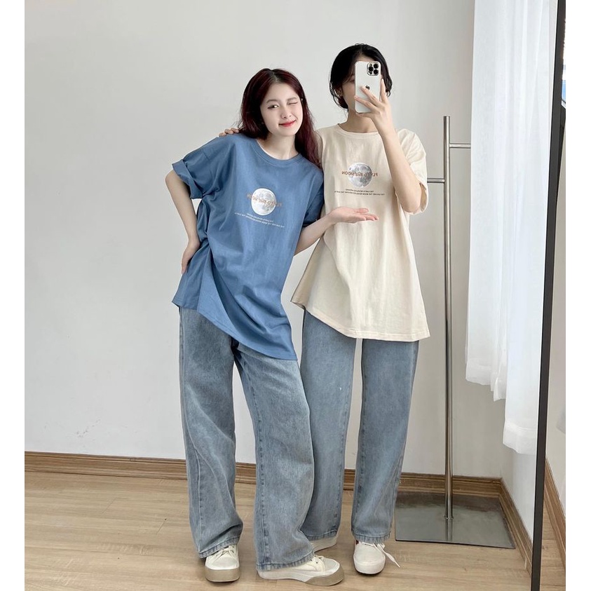 Áo thun FLY TO THE MOON form rộng thời trang miho house