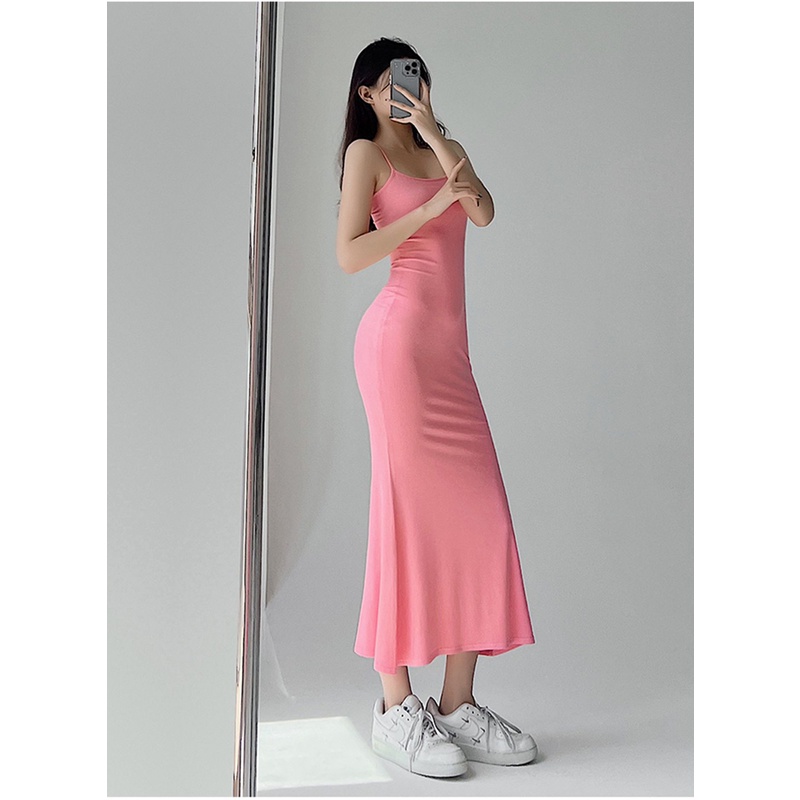 Cocory vn Đầm Maxi Sát Nách Thiết Kế Đuôi Cá 3 Màu Sắc