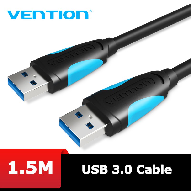 Cáp USB 3.0 2 đầu đực Vention - VAS-A18-B150 màu đen - BEN