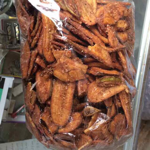 900g chuối sấy mè vừng hàng cty siêu vừng