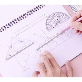 Bộ thước eke học sinh 4 món - KhuBa Shop