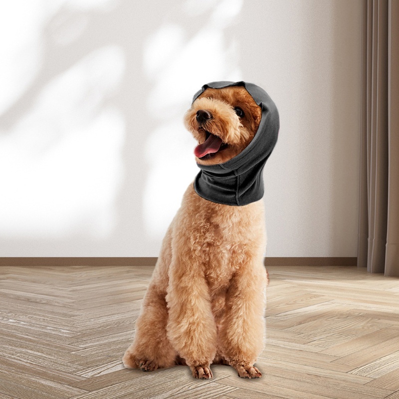 Lucky Mũ Dệt Kim Trùm Đầu Và Cổ Giữ Ấm Mùa Đông Chống Lo Lắng Thoải Mái Cho Chó Cưng