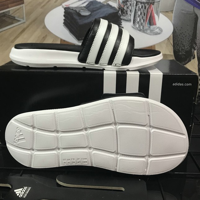 dép đi biển Adidas Superstar 5g Phối Ba Sọc Trắng Đen Thời Trang 2020