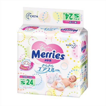 Tã dán Merries NewBorn 24