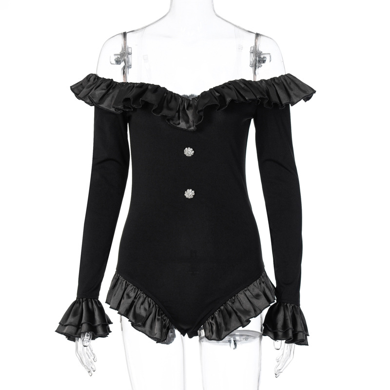 Áo bodysuit dài tay theo phong cách Jennie Hàn Quốc Modou Fungus | BigBuy360 - bigbuy360.vn