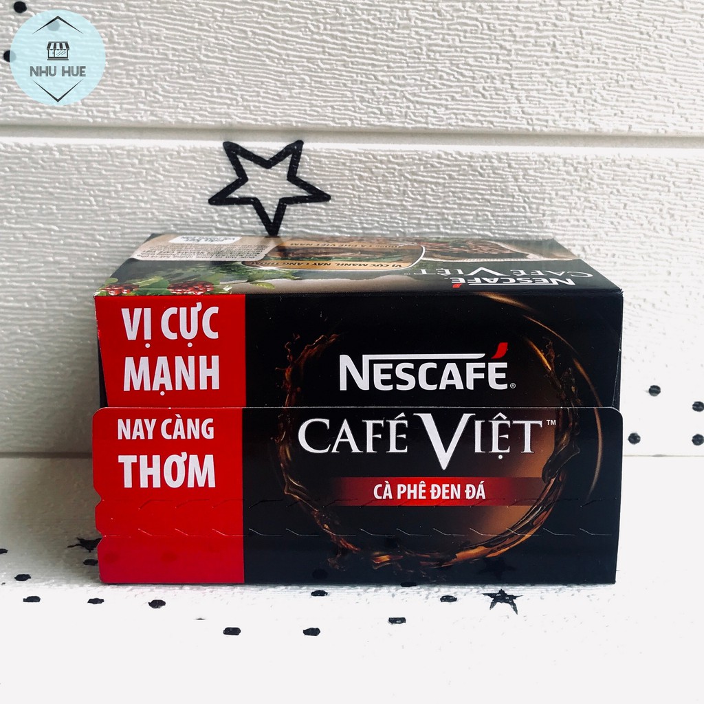 Cà phê NesCafe Việt đen đá (hộp 15 gói x 16g)