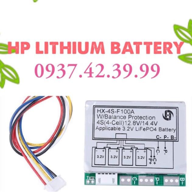 Mạch bảo vệ pin LifePO4  4S 100A 14. 6V