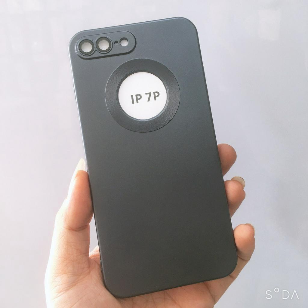 Ốp lưng iPhone 7Plus/8Plus TPU màu nhám chống vân tay hở Táo viền vuông sang trọng