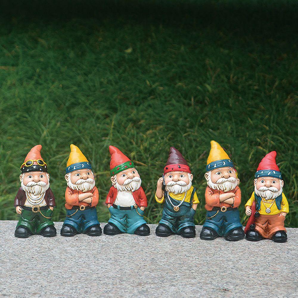 GOGOUP Tượng Chú Lùn Bằng Nhựa Resin Sáng Tạo Trang Trí Nội Thất