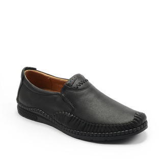 GIÀY BQ - Giày lười nam xỏ trang trí ziczac trên mũi màu đen, GC BQ41 Đổi trả trong 30 ngày